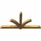 Ekena Millwork Redmond Rough Sawn Timber Gable Bracket, Western Red Cedar, 72"W x 36"H x 4"D x 4"F, 12/12 Pitch GBW072X36X0404RED00RWR - alternate 5
